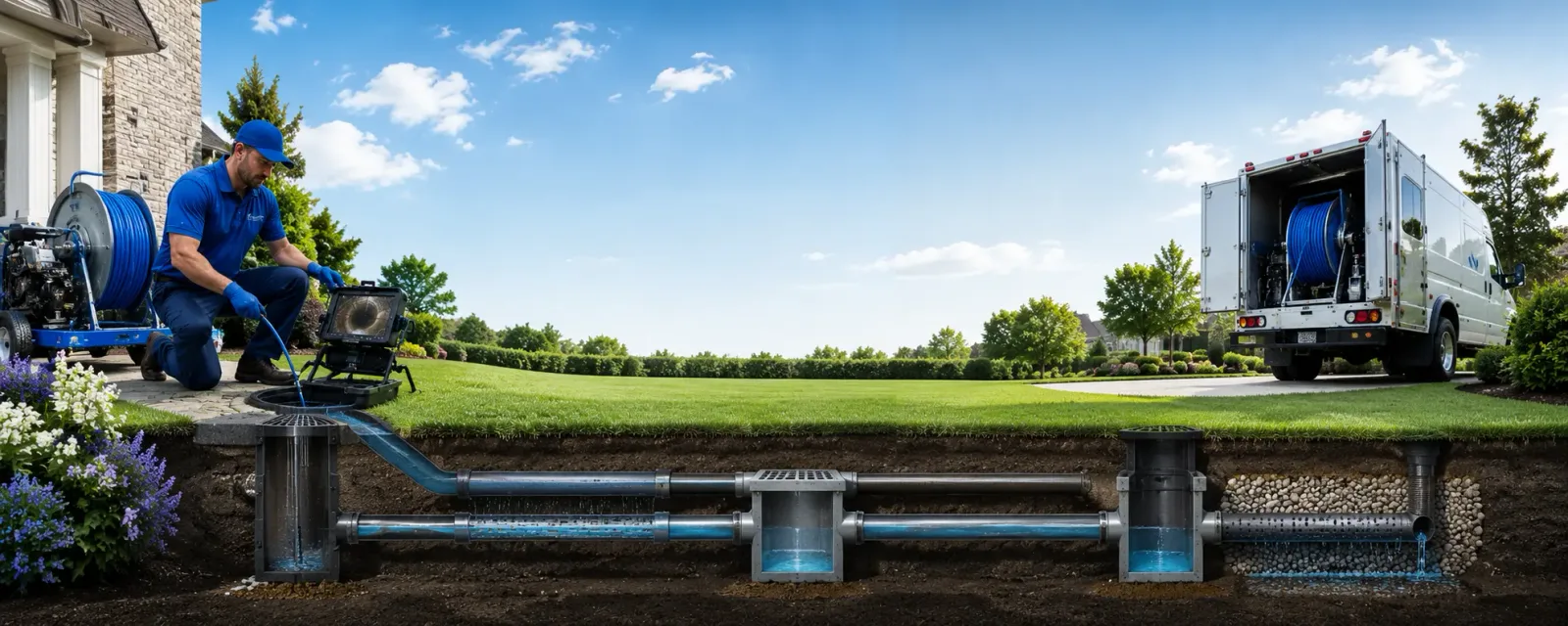 Outdoor drain cleaning information for Elberon, VA